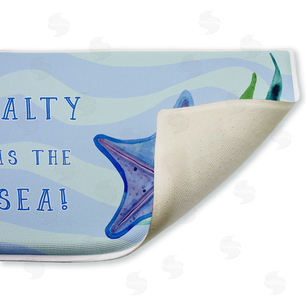 Audrey Jeanne Roberts Salty As The Sea Plush Bathroom Floor Mat