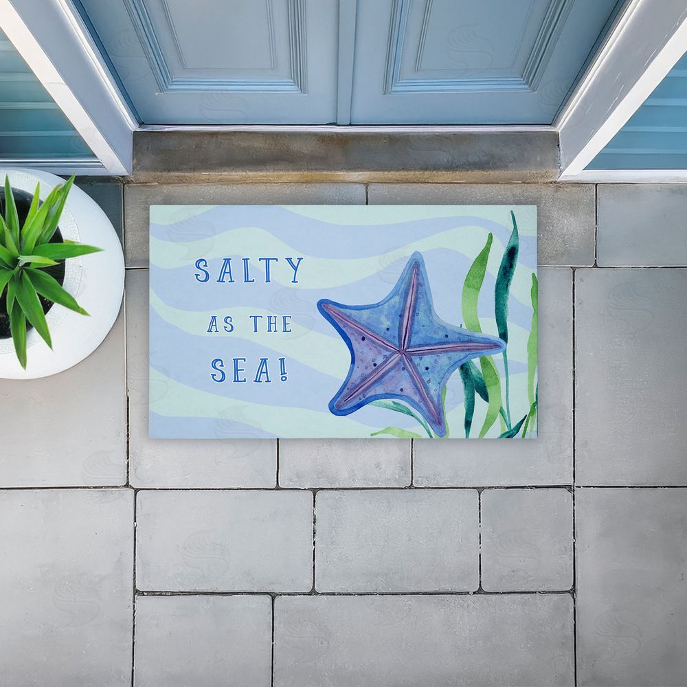 Audrey Jeanne Roberts Salty As The Sea Unwoven Outdoor Door Mat