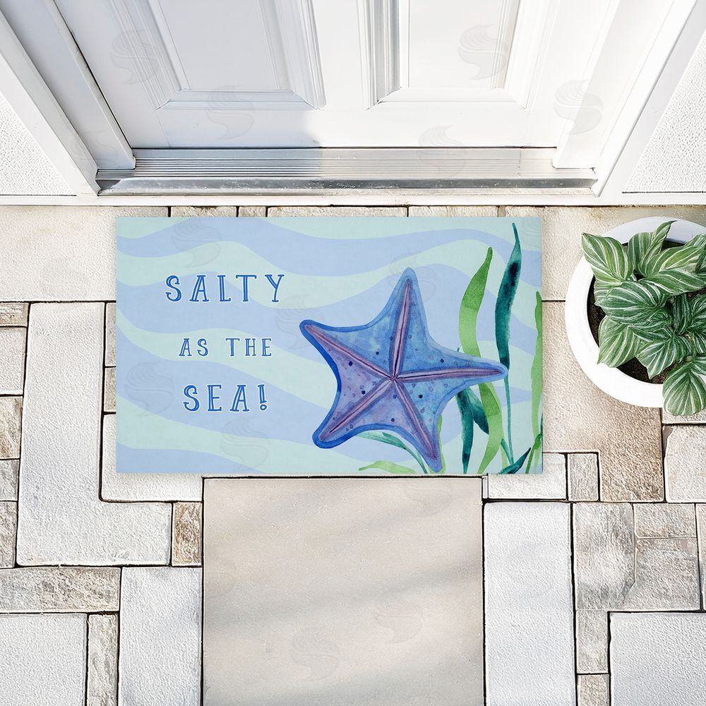 Audrey Jeanne Roberts Salty As The Sea Unwoven Outdoor Door Mat