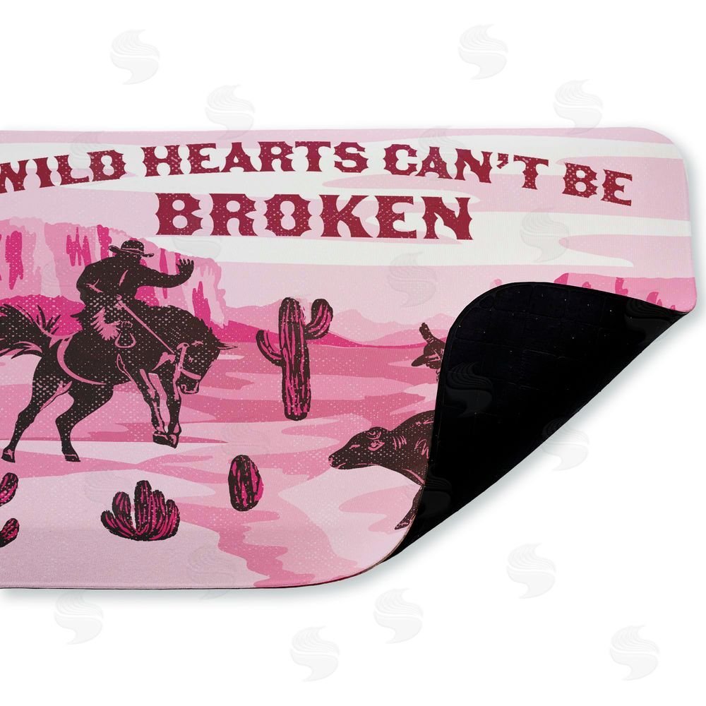 Diane Labombarbe Wild Hearts Can't Be Broken Kitchen Floor Mat