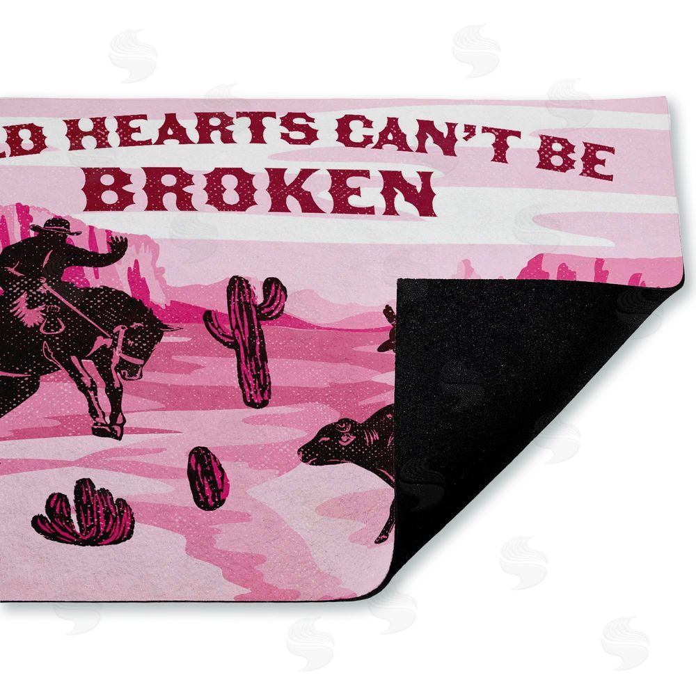Diane Labombarbe Wild Hearts Can't Be Broken Unwoven Outdoor Door Mat