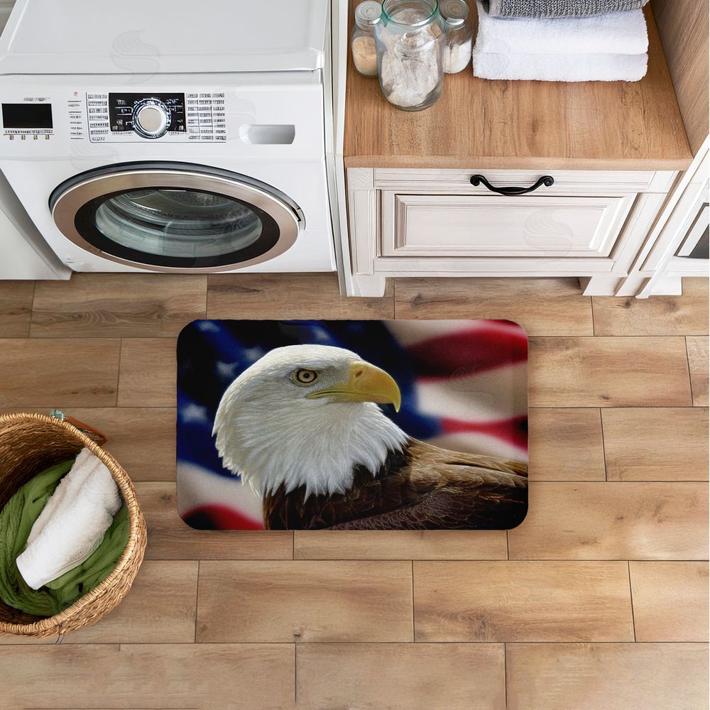 Collin Bogle American Bald Eagle Kitchen Floor Mat