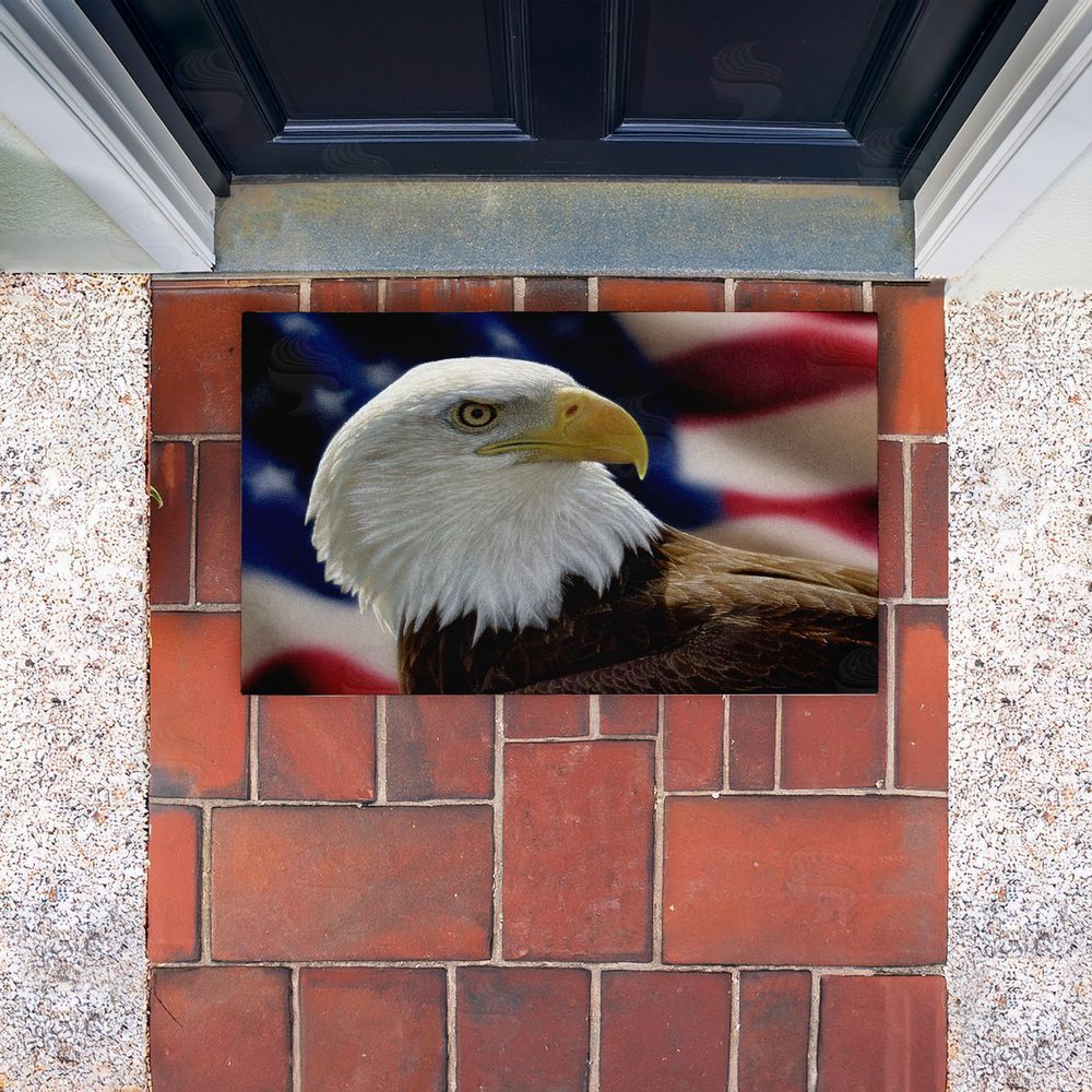 Collin Bogle American Bald Eagle Unwoven Outdoor Door Mat