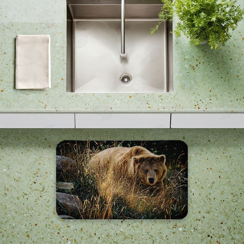 Collin Bogle Crossing Paths Brown Bear Kitchen Floor Mat