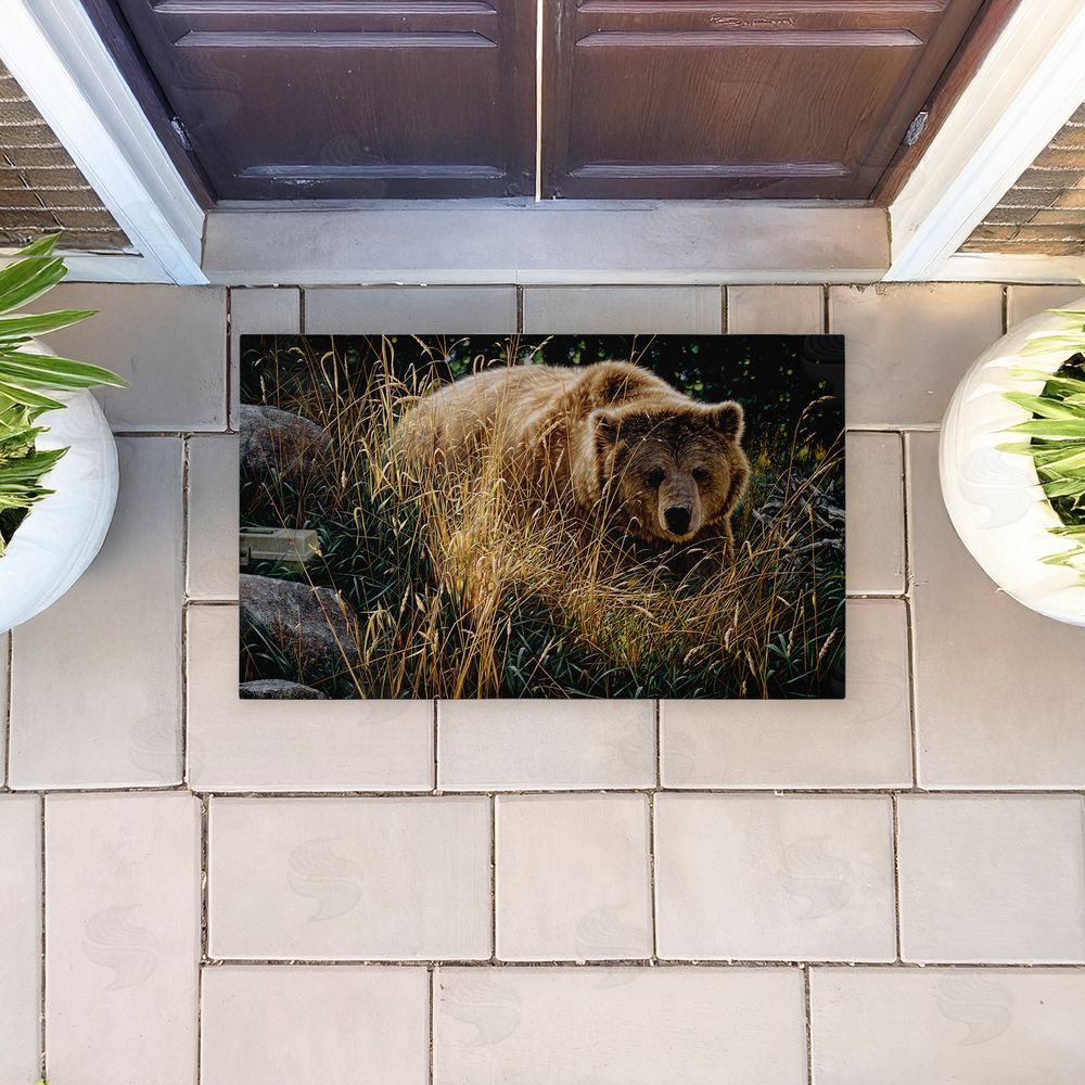 Collin Bogle Crossing Paths Brown Bear Unwoven Outdoor Door Mat