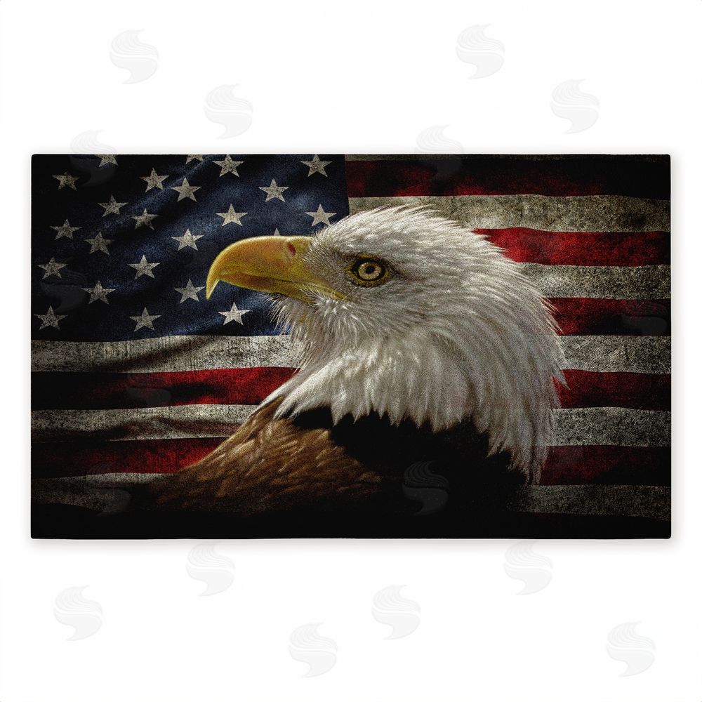 Collin Bogle Bald Eagle Portrait Unwoven Outdoor Door Mat