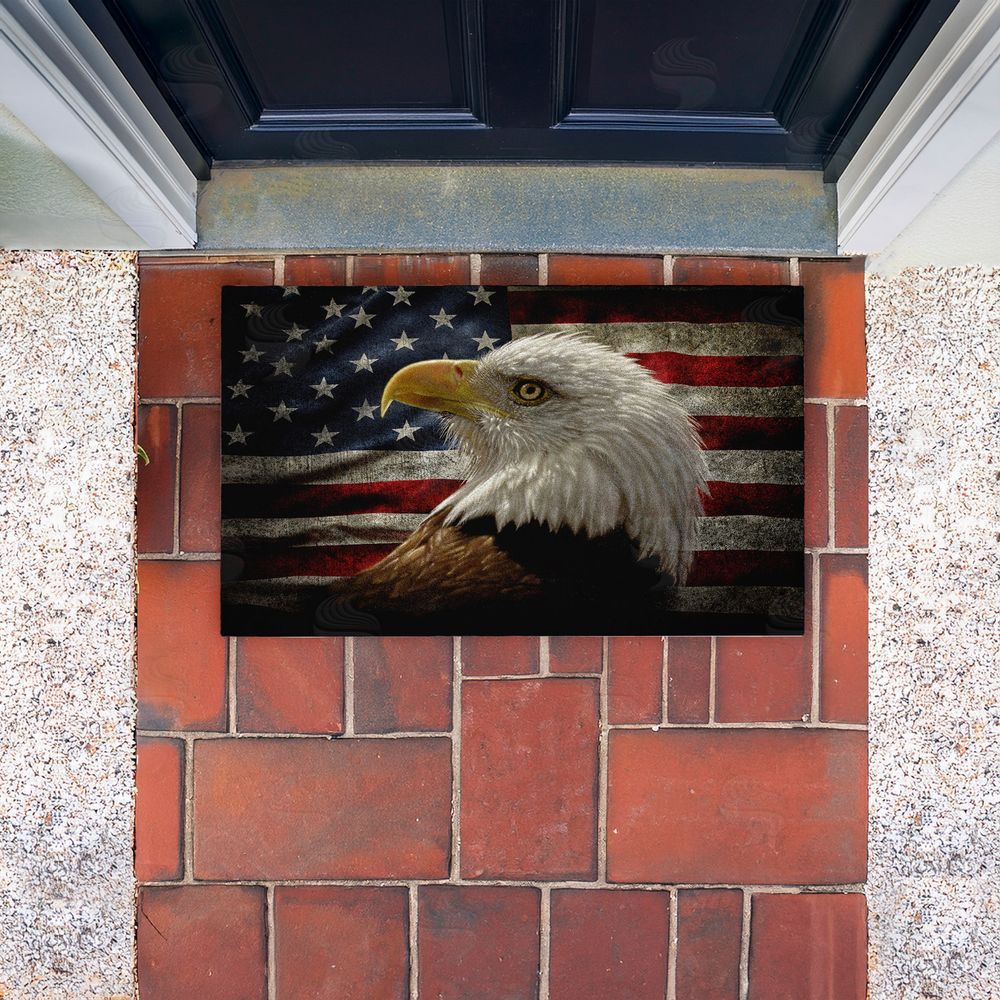 Collin Bogle Bald Eagle Portrait Unwoven Outdoor Door Mat