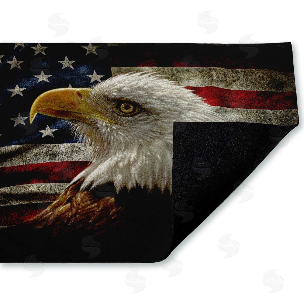 Collin Bogle Bald Eagle Portrait Unwoven Outdoor Door Mat