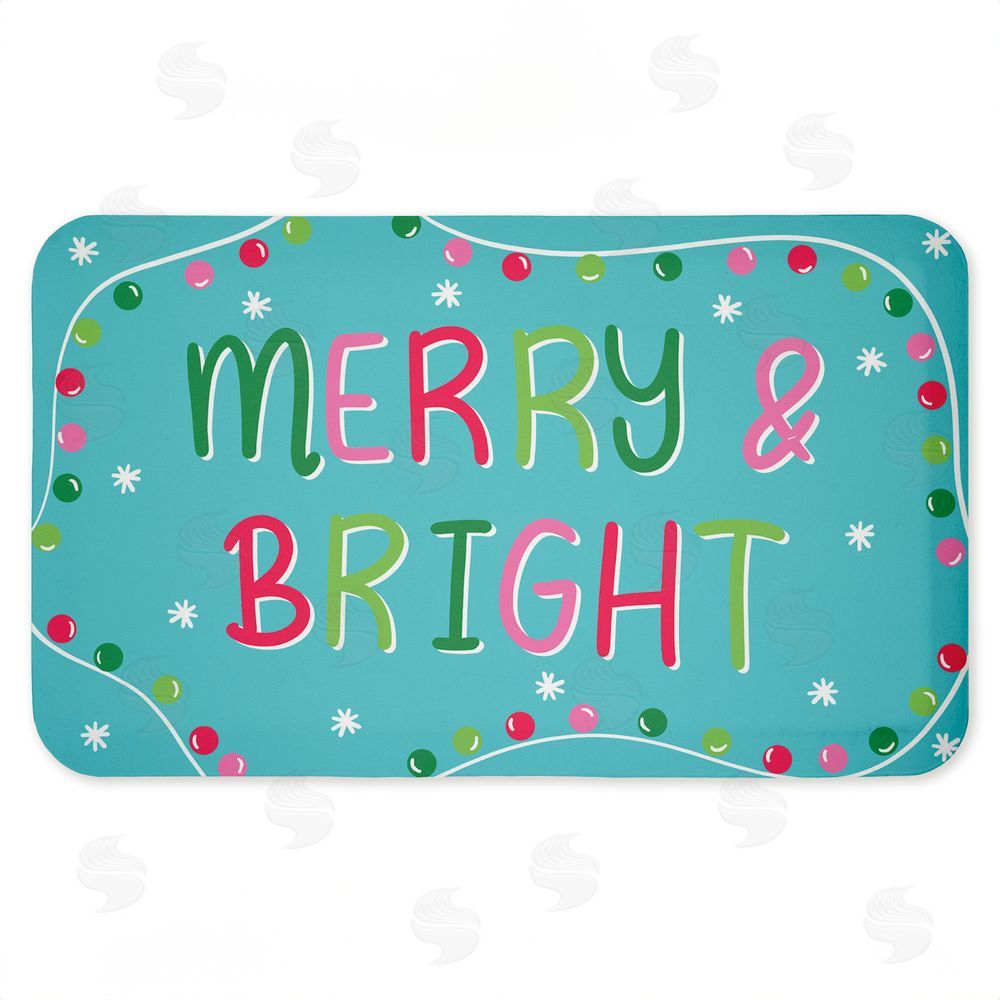 Emily Cromwell Merry & Bright with Baubles Kitchen Floor Mat