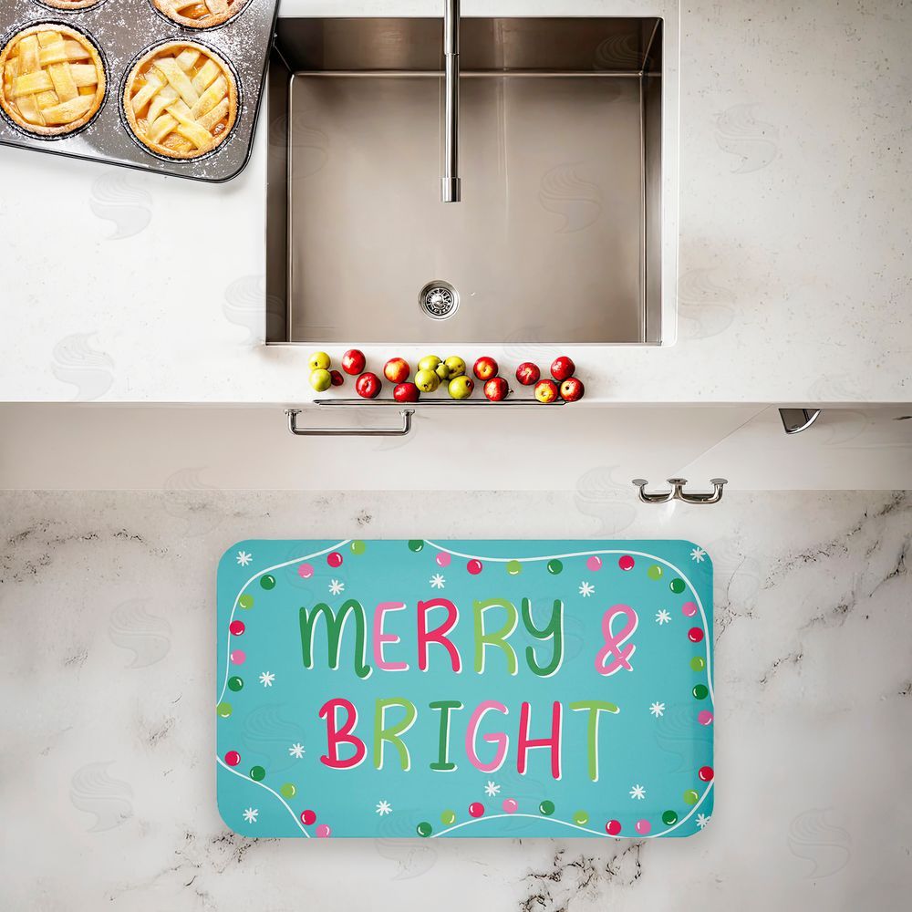 Emily Cromwell Merry & Bright with Baubles Kitchen Floor Mat