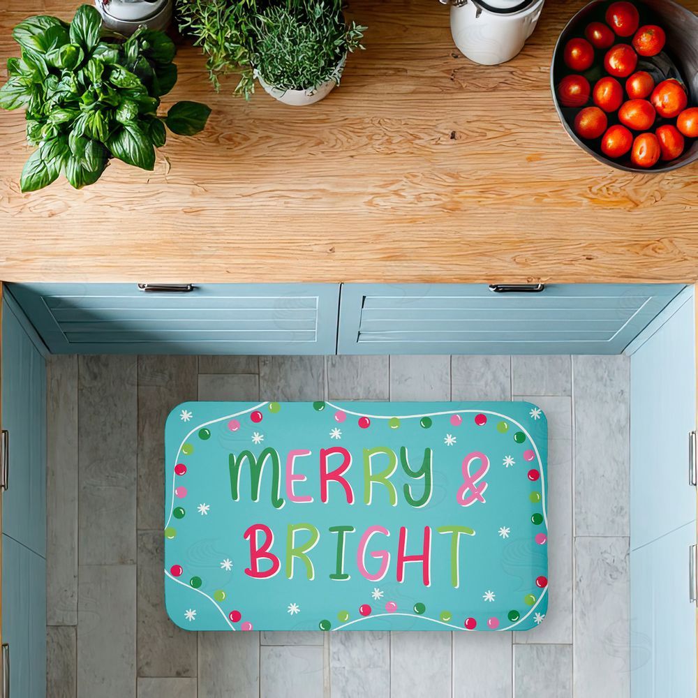 Emily Cromwell Merry & Bright with Baubles Kitchen Floor Mat