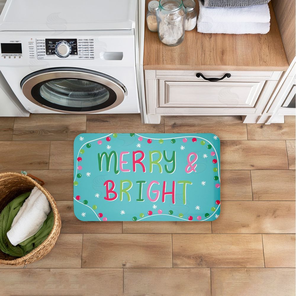 Emily Cromwell Merry & Bright with Baubles Kitchen Floor Mat