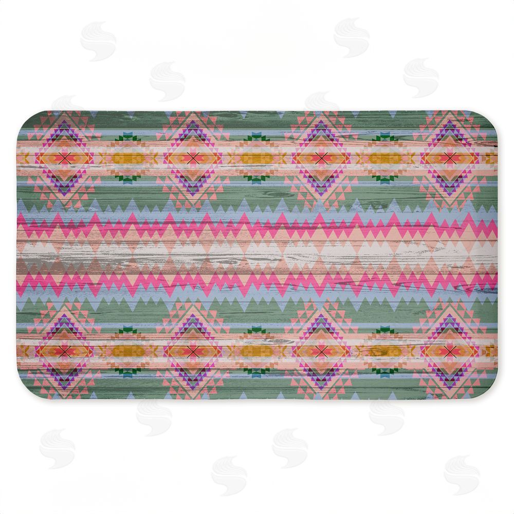 Jennifer Ellory Bright Shabby Chic Boho Kitchen Floor Mat