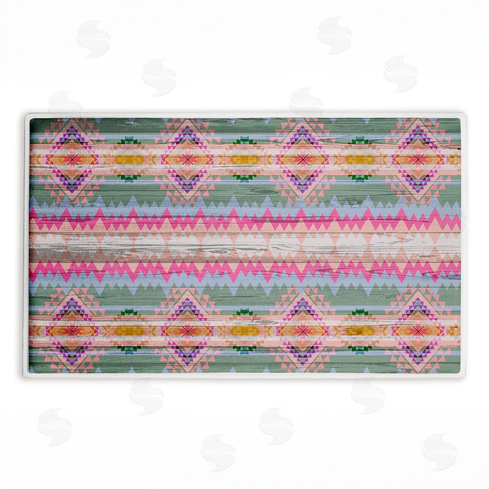 Jennifer Ellory Bright Shabby Chic Boho Plush Bathroom Floor Mat