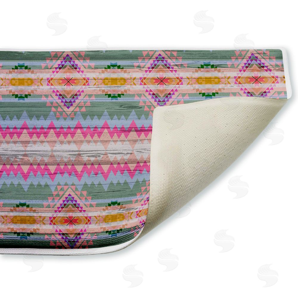 Jennifer Ellory Bright Shabby Chic Boho Plush Bathroom Floor Mat