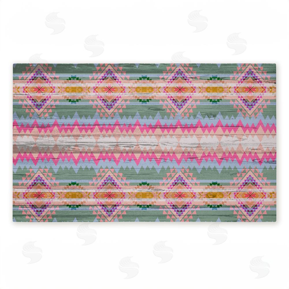 Jennifer Ellory Bright Shabby Chic Boho Unwoven Outdoor Door Mat