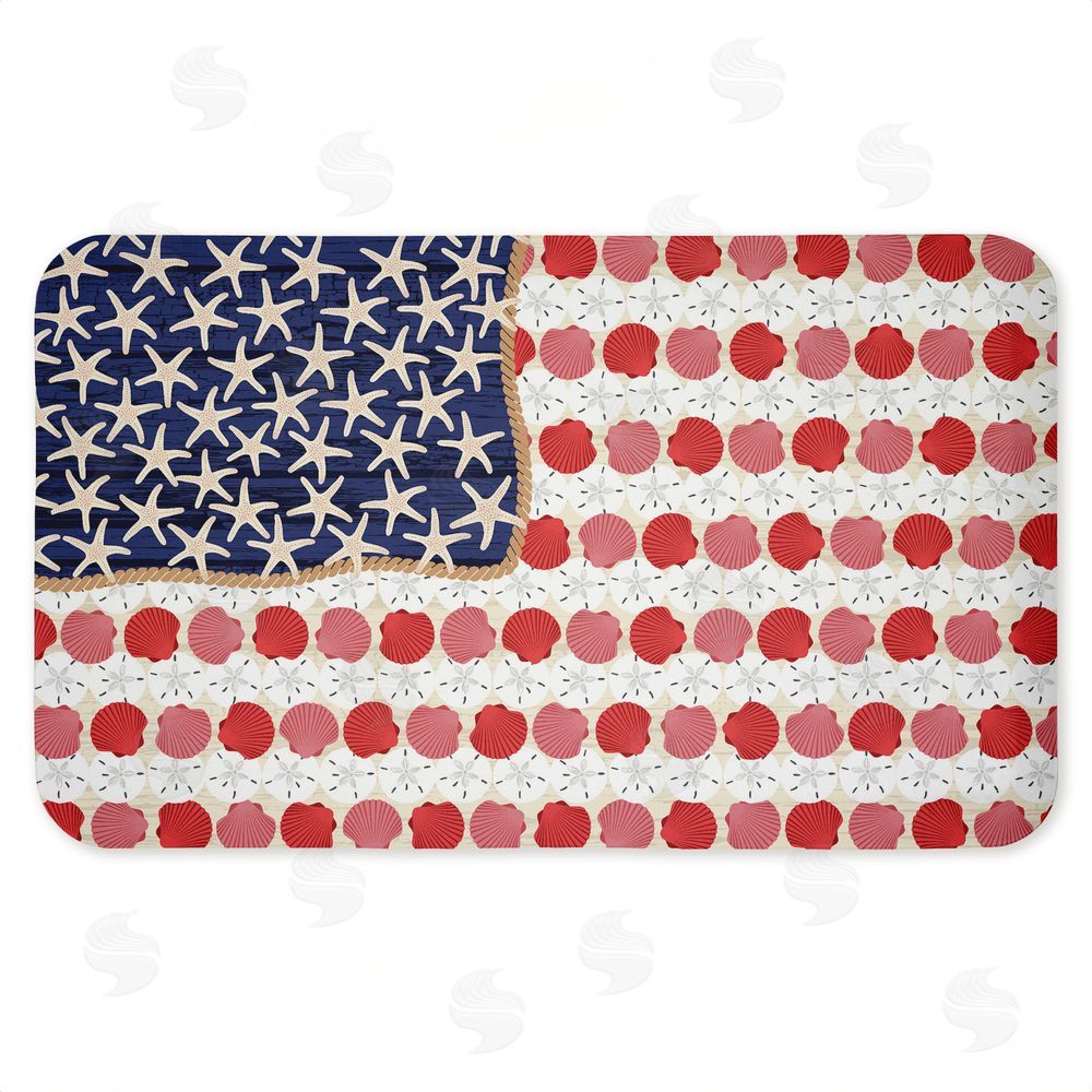 Arrolynn Weiderhold Nautical Vibe Flag Kitchen Floor Mat