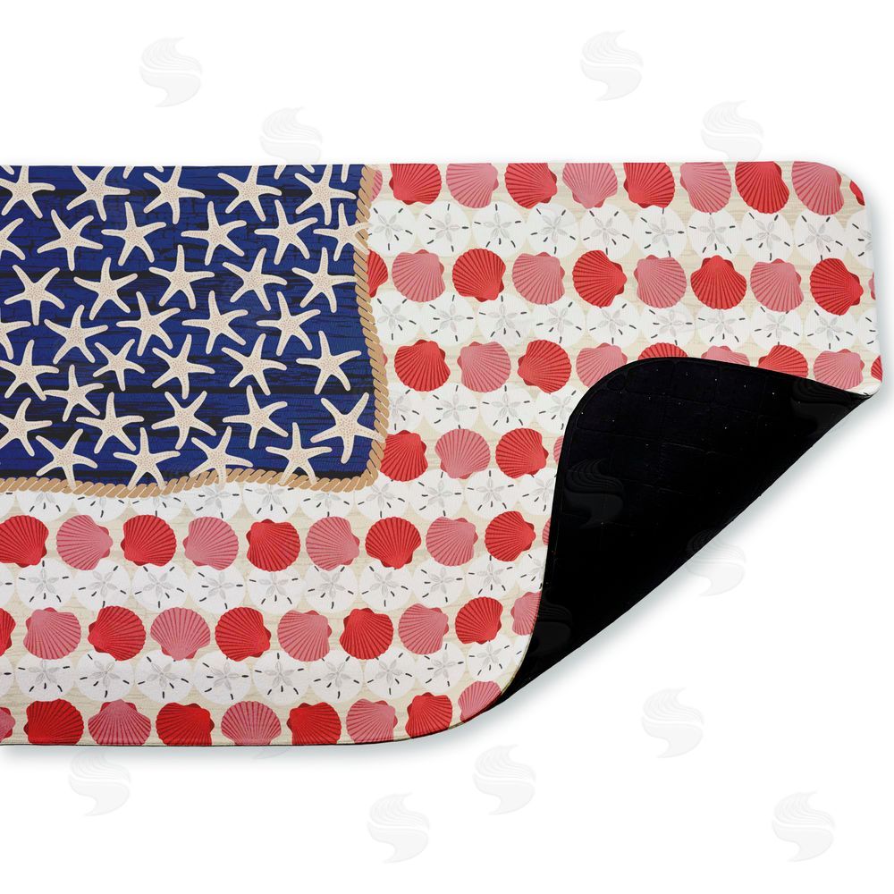 Arrolynn Weiderhold Nautical Vibe Flag Kitchen Floor Mat