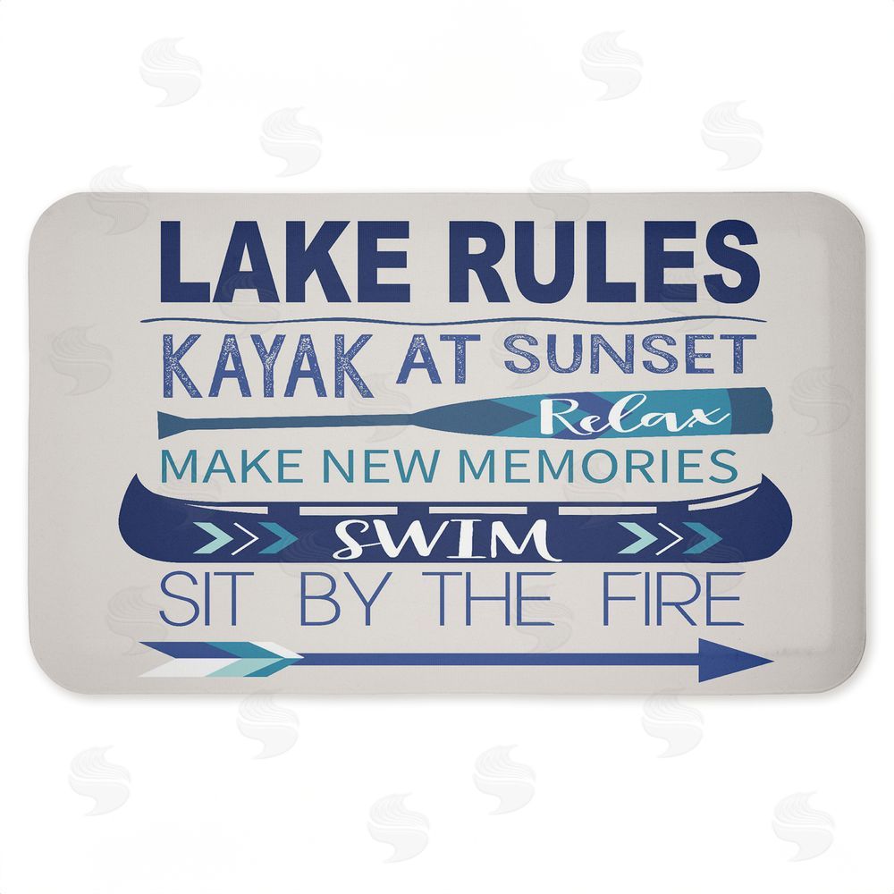 Louise Allen Designs Lake Time Traditions Kitchen Floor Mat