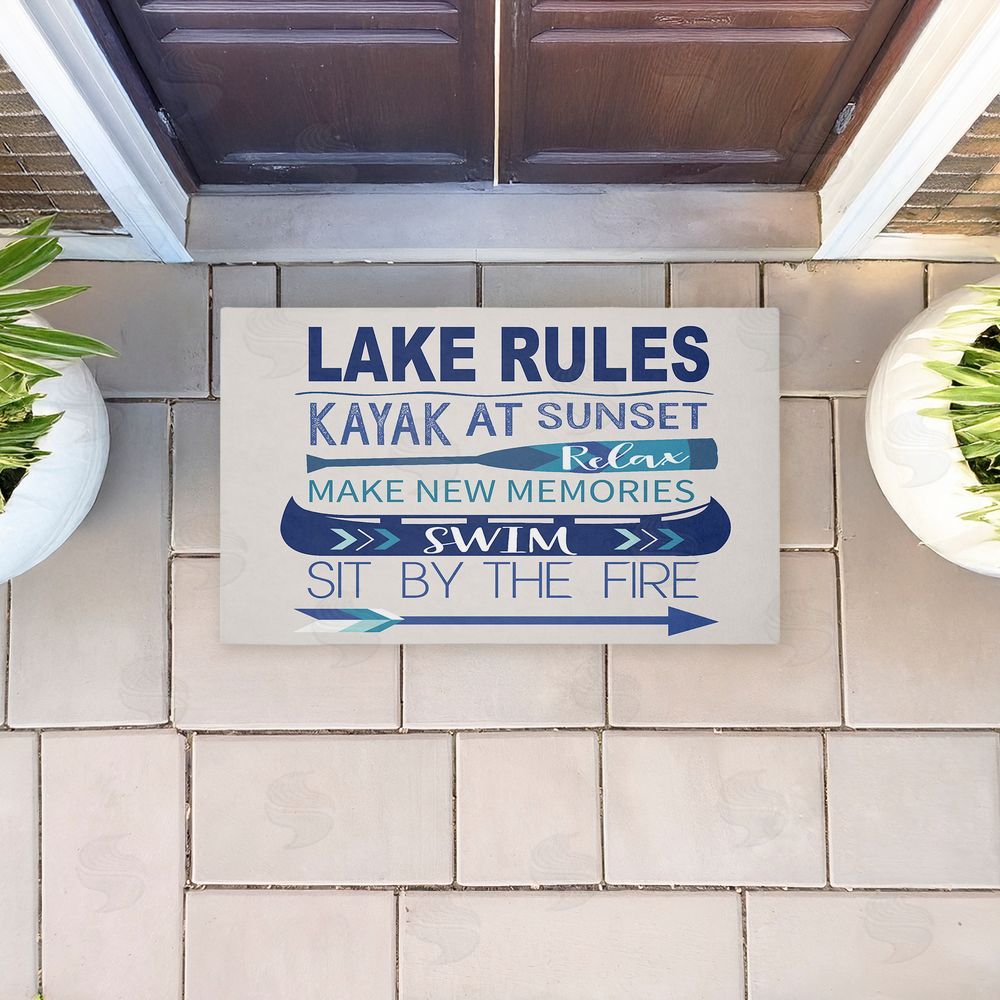 Louise Allen Designs Lake Time Traditions Unwoven Outdoor Door Mat
