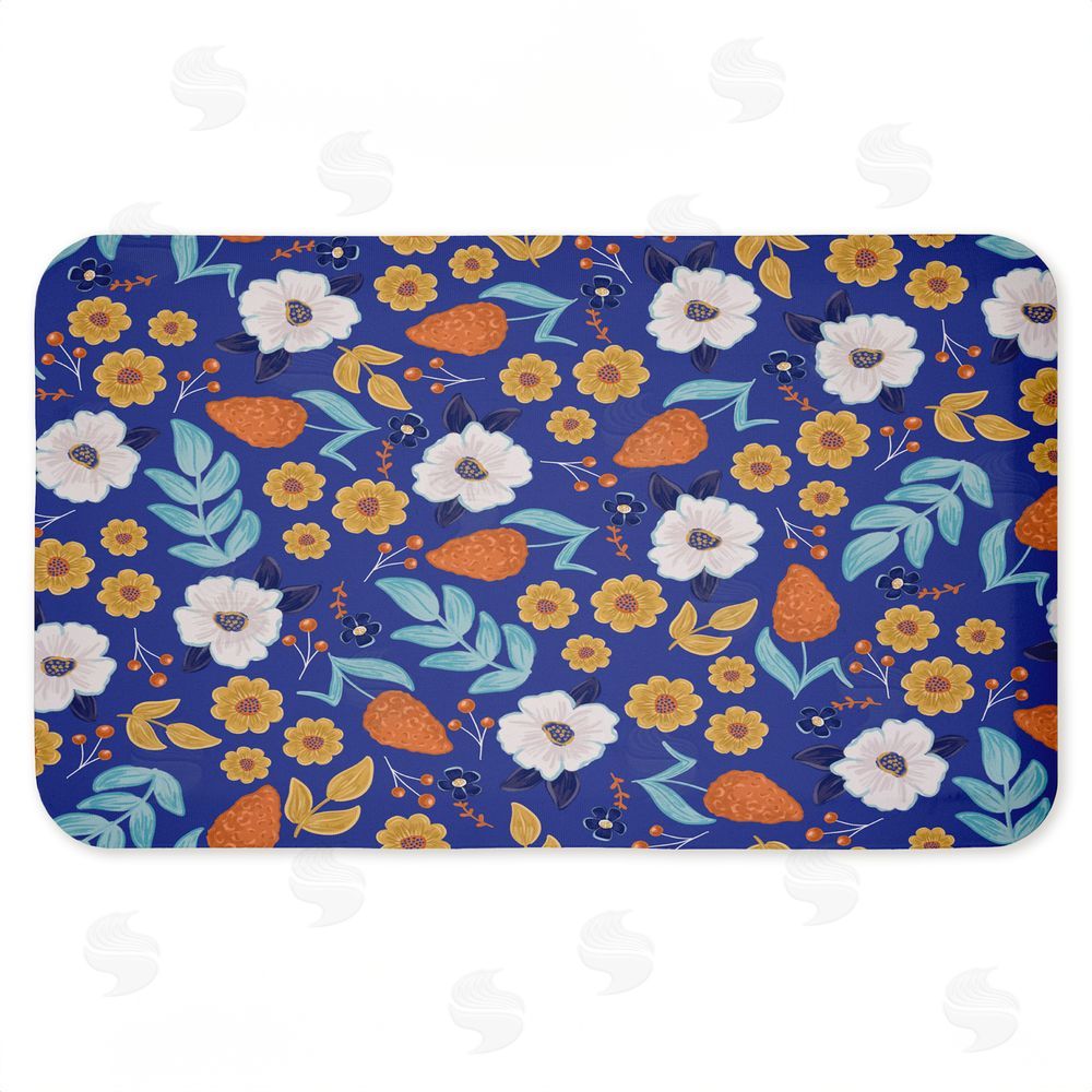 Emily Cromwell Welcoming Summer Blooms Kitchen Floor Mat