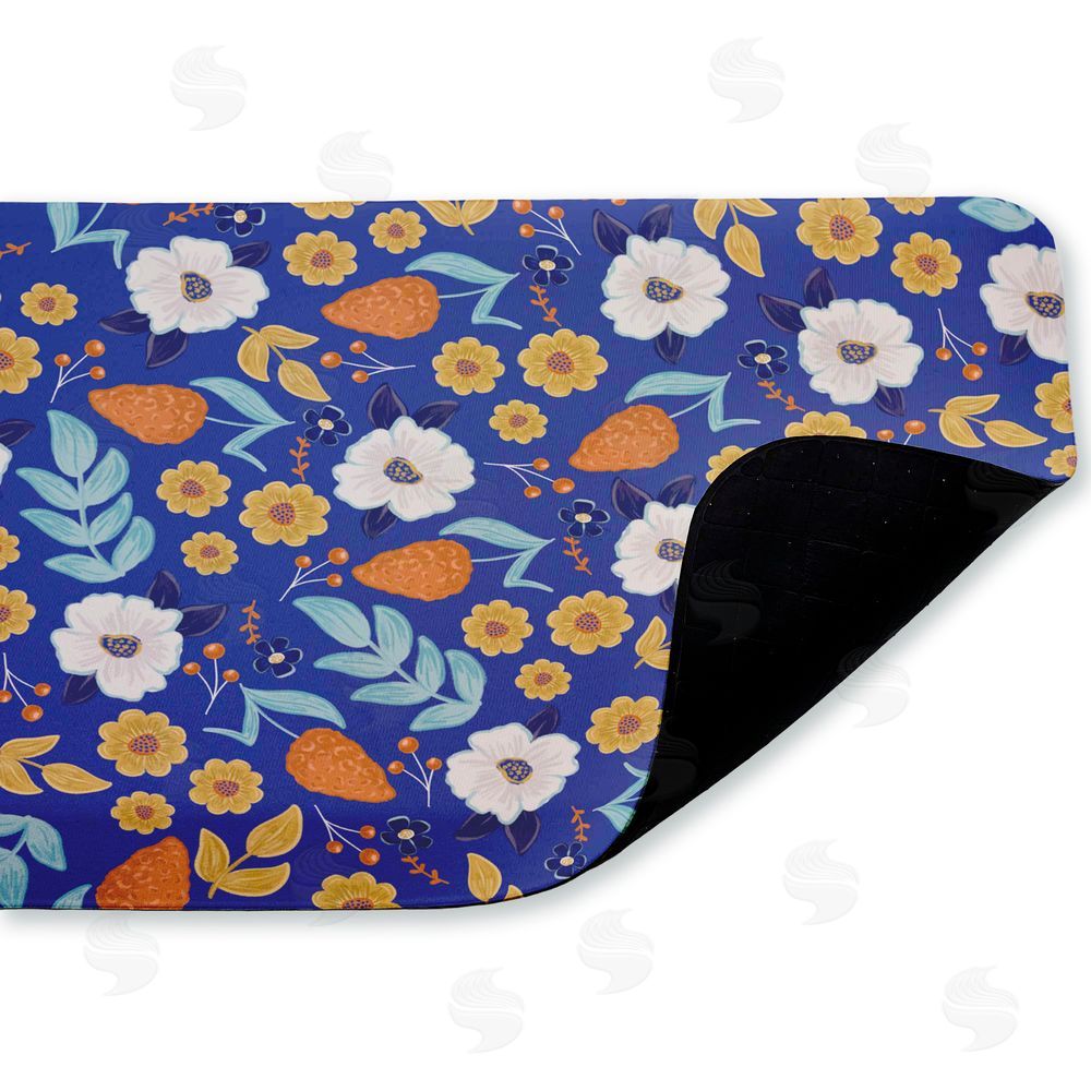 Emily Cromwell Welcoming Summer Blooms Kitchen Floor Mat