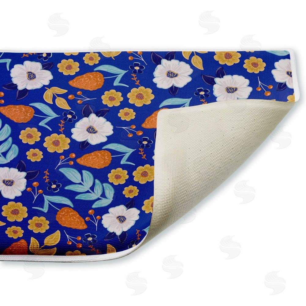 Emily Cromwell Welcoming Summer Blooms Plush Bathroom Floor Mat