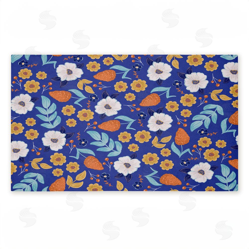 Emily Cromwell Welcoming Summer Blooms Unwoven Outdoor Door Mat