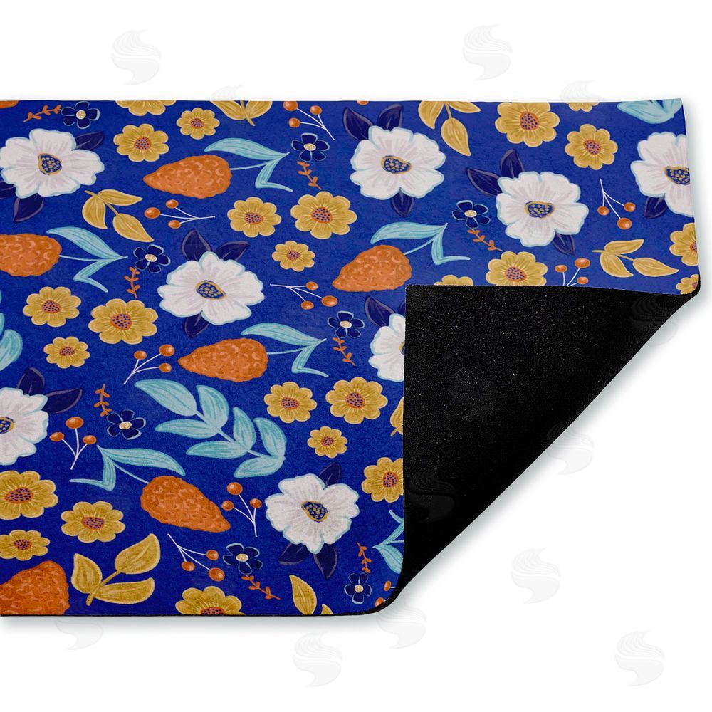 Emily Cromwell Welcoming Summer Blooms Unwoven Outdoor Door Mat