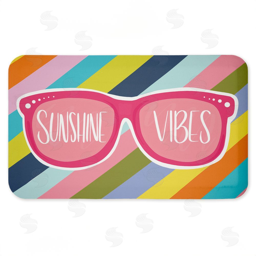 Emily Cromwell Sunshine Vibes Sunglasses Kitchen Floor Mat