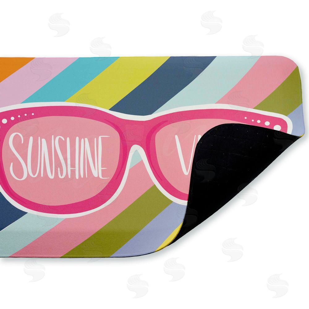 Emily Cromwell Sunshine Vibes Sunglasses Kitchen Floor Mat