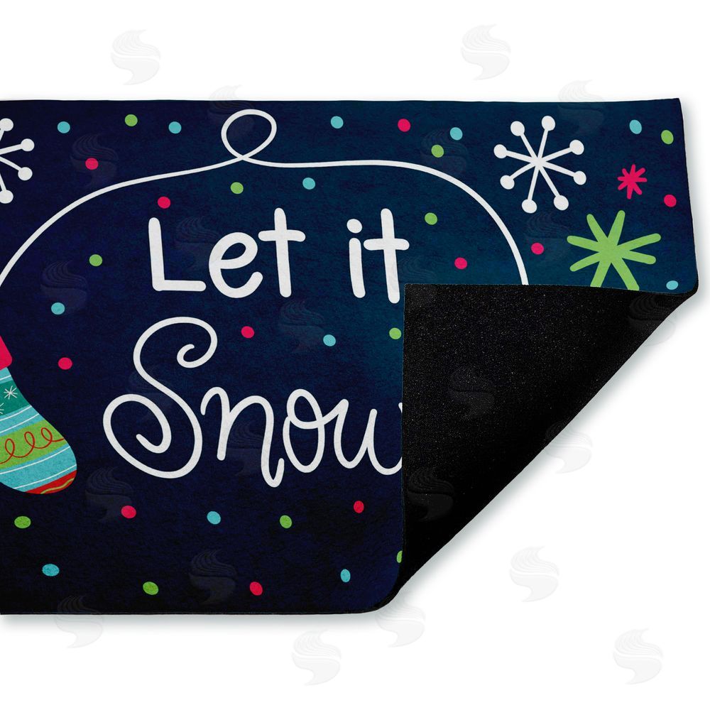 Emily Cromwell Let It Snow Mittens Unwoven Outdoor Door Mat