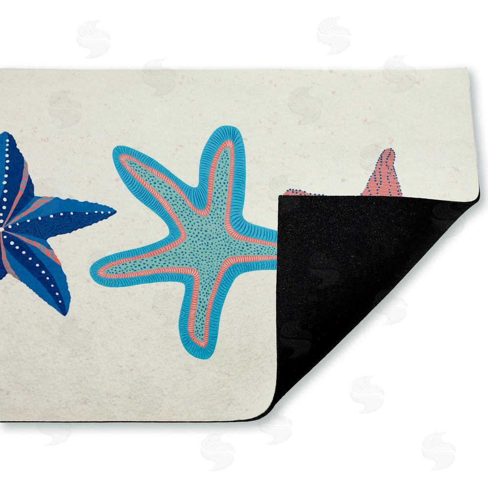 Darlene Seale Coastal Americana Starfish Unwoven Outdoor Door Mat
