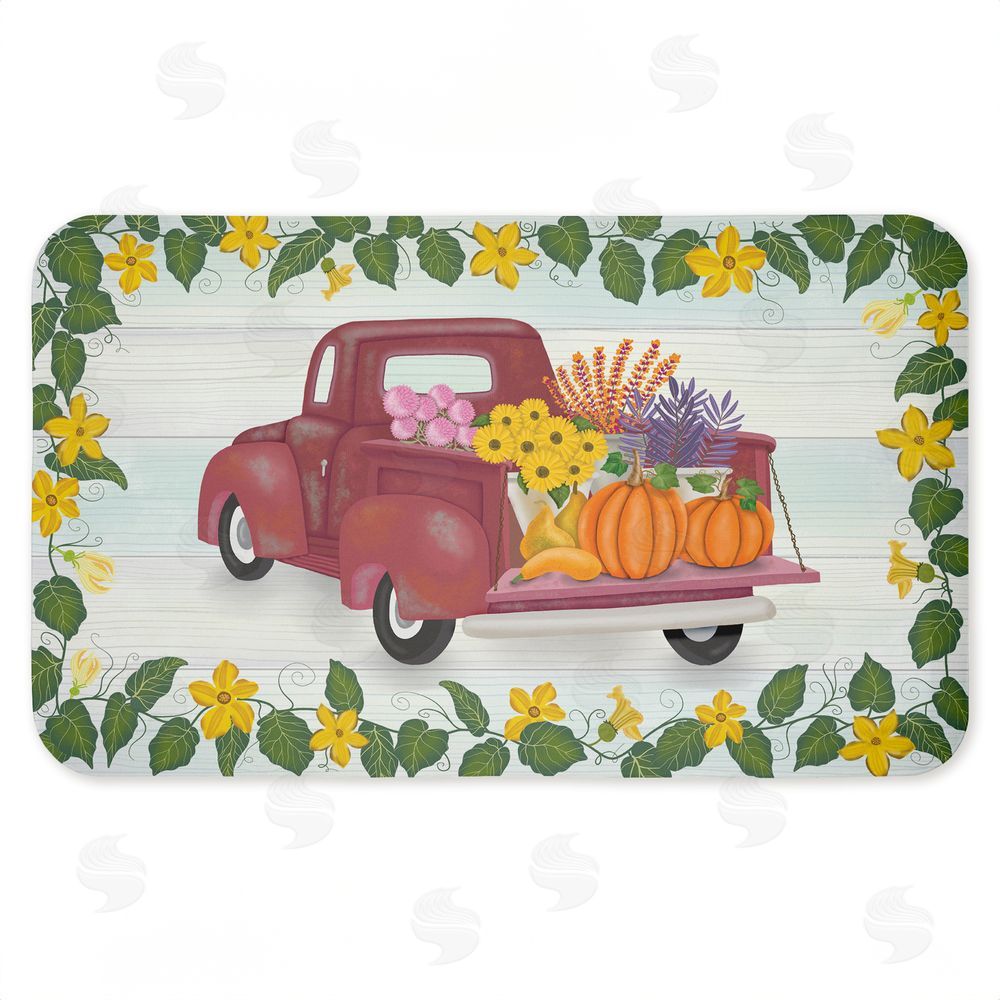 Darlene Seale Going To Market Harvest Kitchen Floor Mat