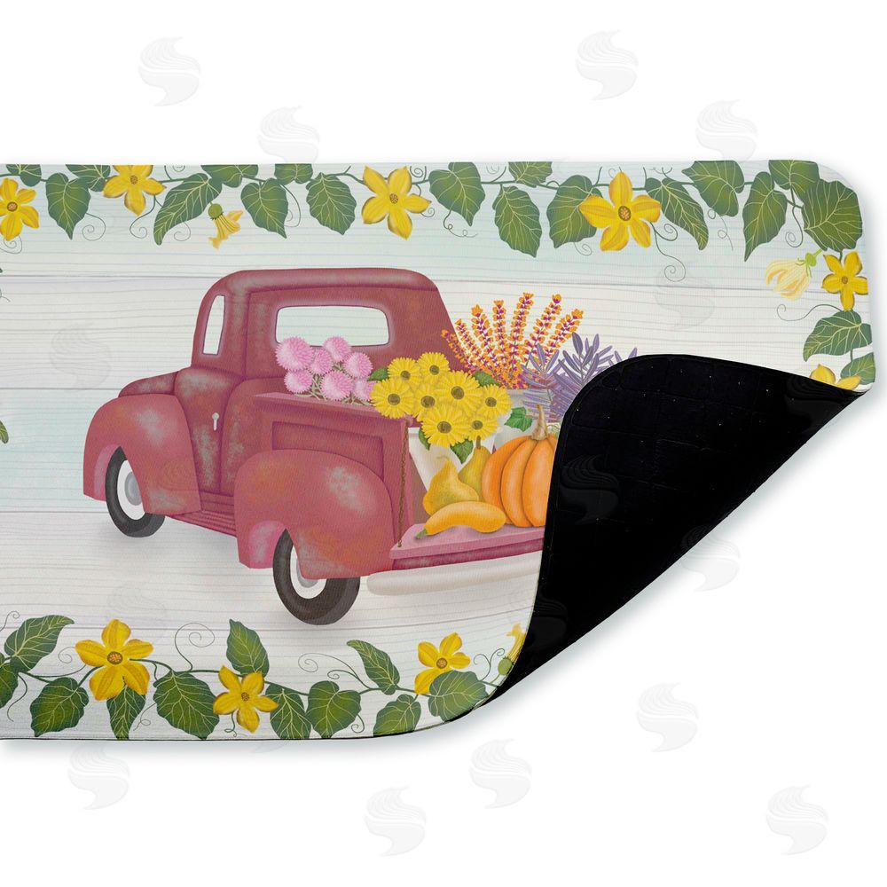 Darlene Seale Going To Market Harvest Kitchen Floor Mat