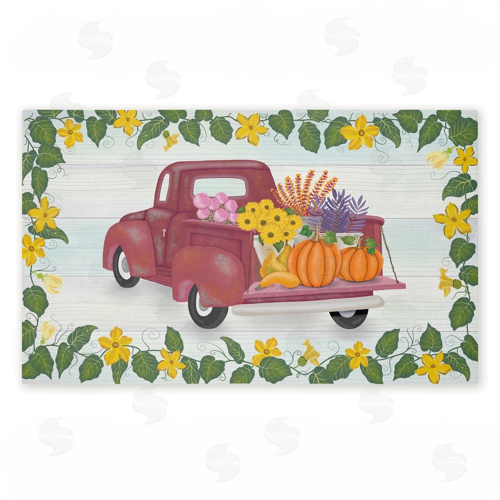 Darlene Seale Going To Market Harvest Unwoven Outdoor Door Mat
