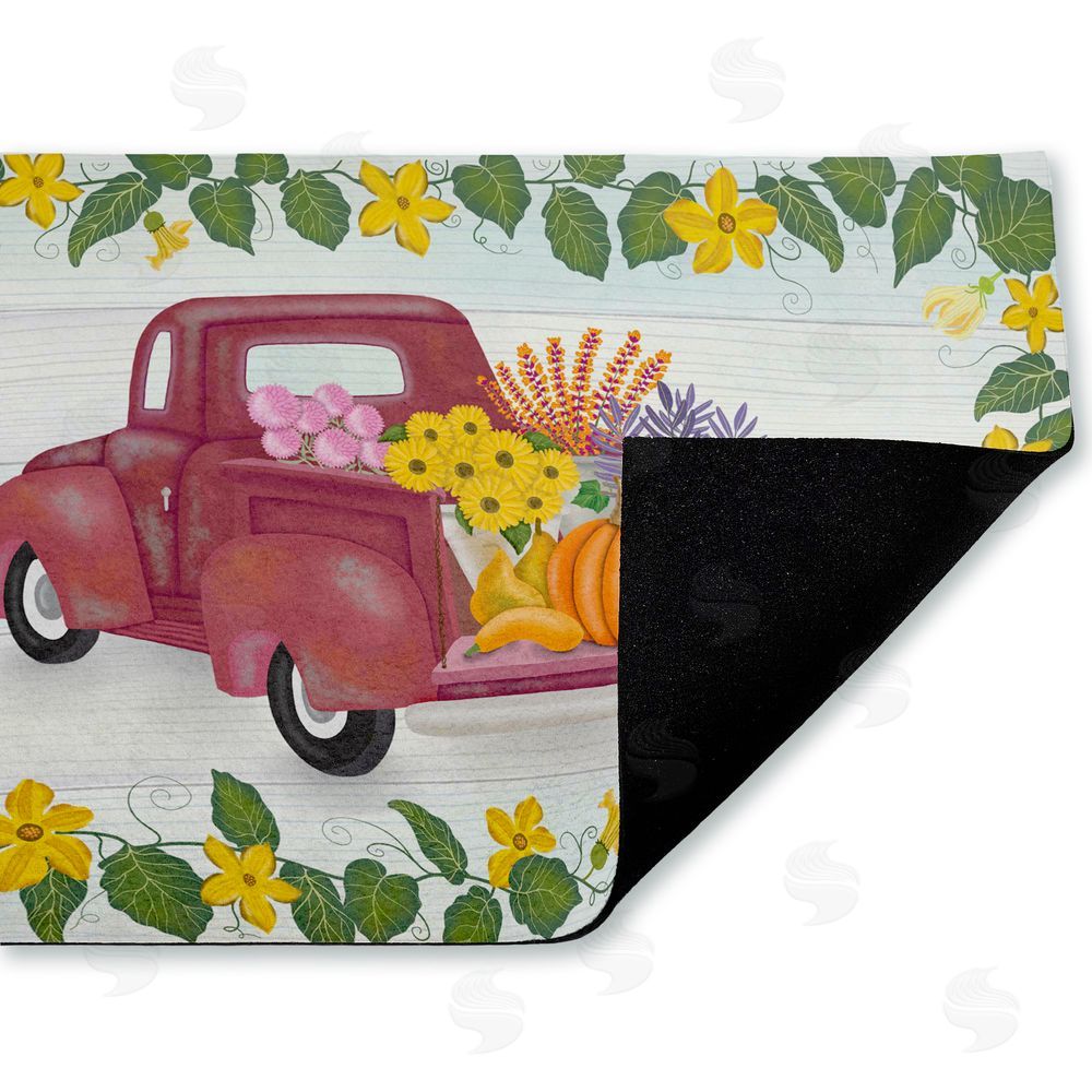 Darlene Seale Going To Market Harvest Unwoven Outdoor Door Mat