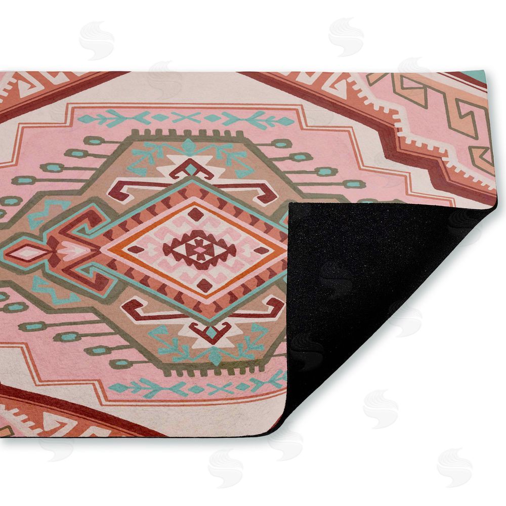 Corinne Lent Terracotta Dreams Pink Boho Unwoven Outdoor Door Mat