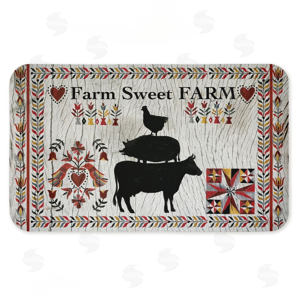 Corinne Lent Sweet Farm Rustic Boho Kitchen Floor Mat