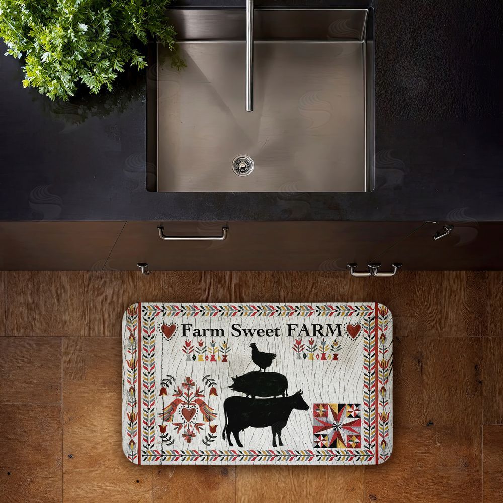 Corinne Lent Sweet Farm Rustic Boho Kitchen Floor Mat