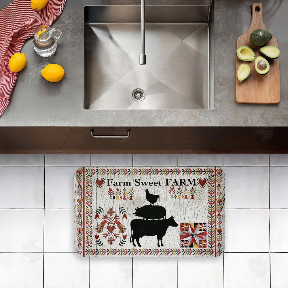 Corinne Lent Sweet Farm Rustic Boho Kitchen Floor Mat