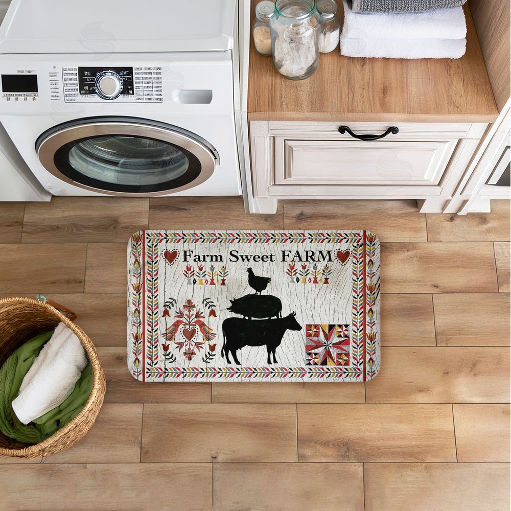 Corinne Lent Sweet Farm Rustic Boho Kitchen Floor Mat