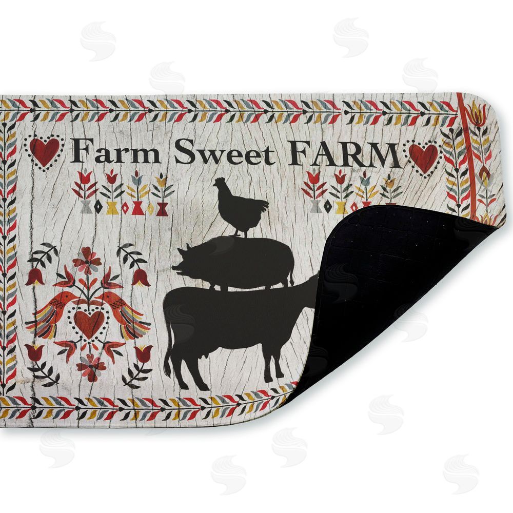Corinne Lent Sweet Farm Rustic Boho Kitchen Floor Mat