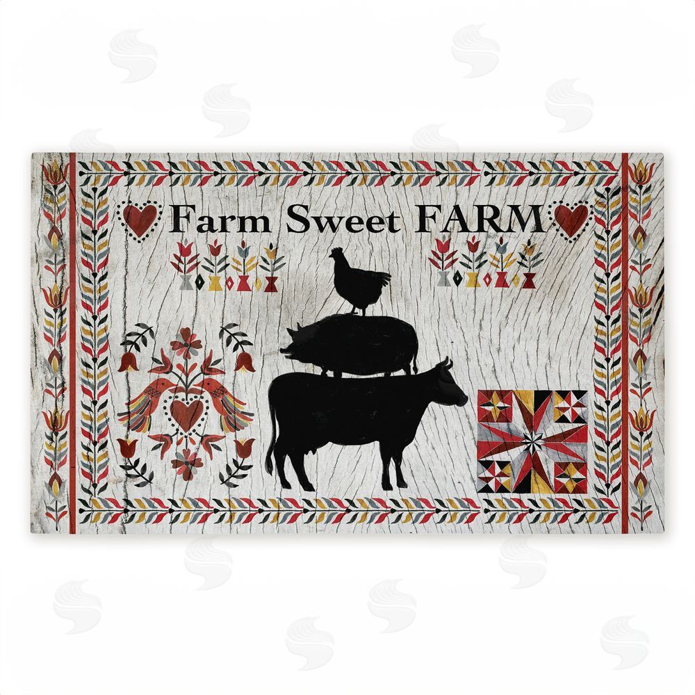Corinne Lent Sweet Farm Rustic Boho Unwoven Outdoor Door Mat
