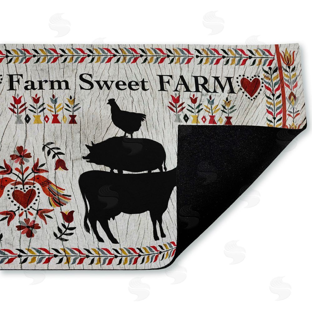 Corinne Lent Sweet Farm Rustic Boho Unwoven Outdoor Door Mat
