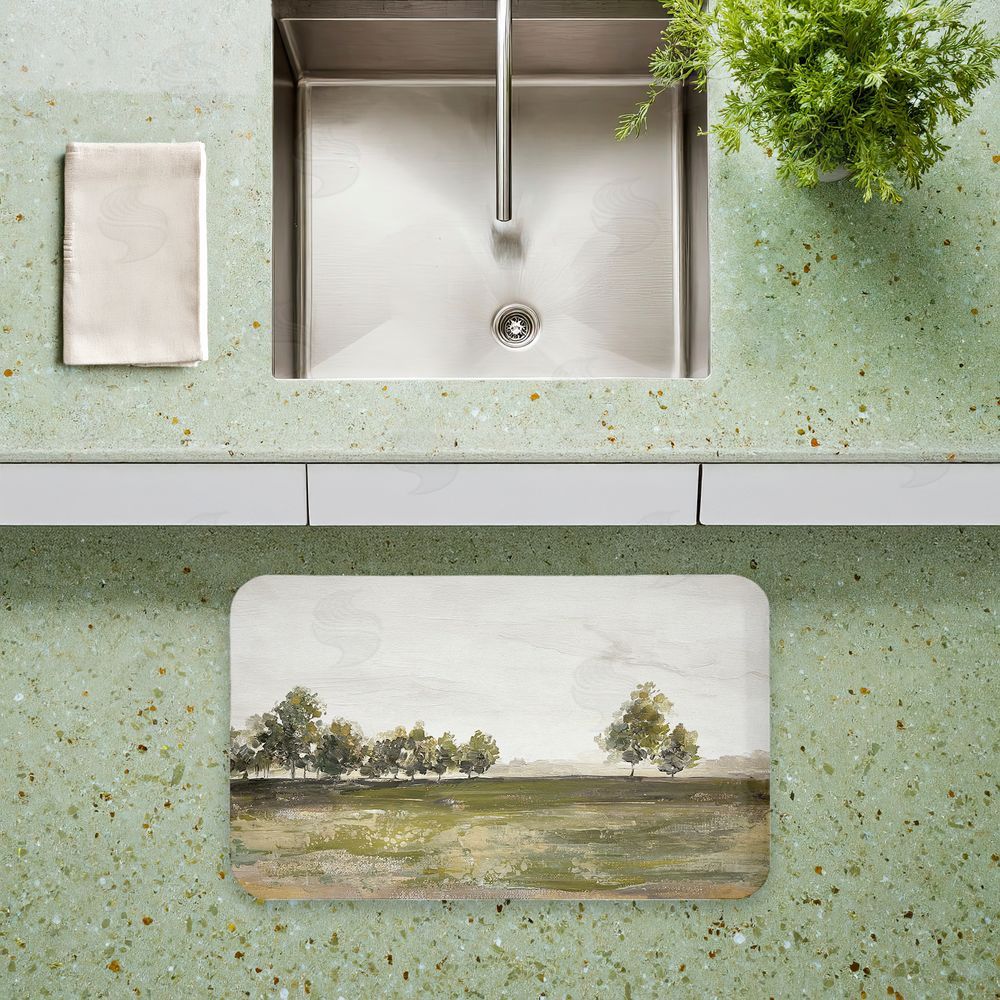 Caverly Smith Everyday Countryside Landscape Kitchen Floor Mat