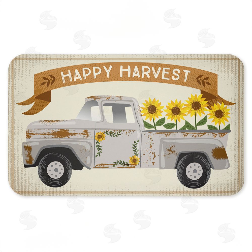 Arrolynn Weiderhold Happy Harvest Fall Truck Kitchen Floor Mat