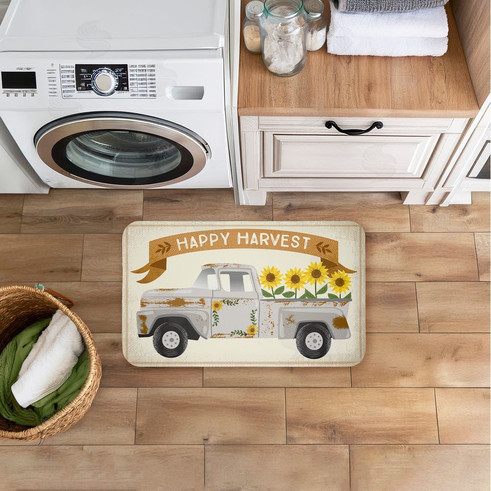 Arrolynn Weiderhold Happy Harvest Fall Truck Kitchen Floor Mat