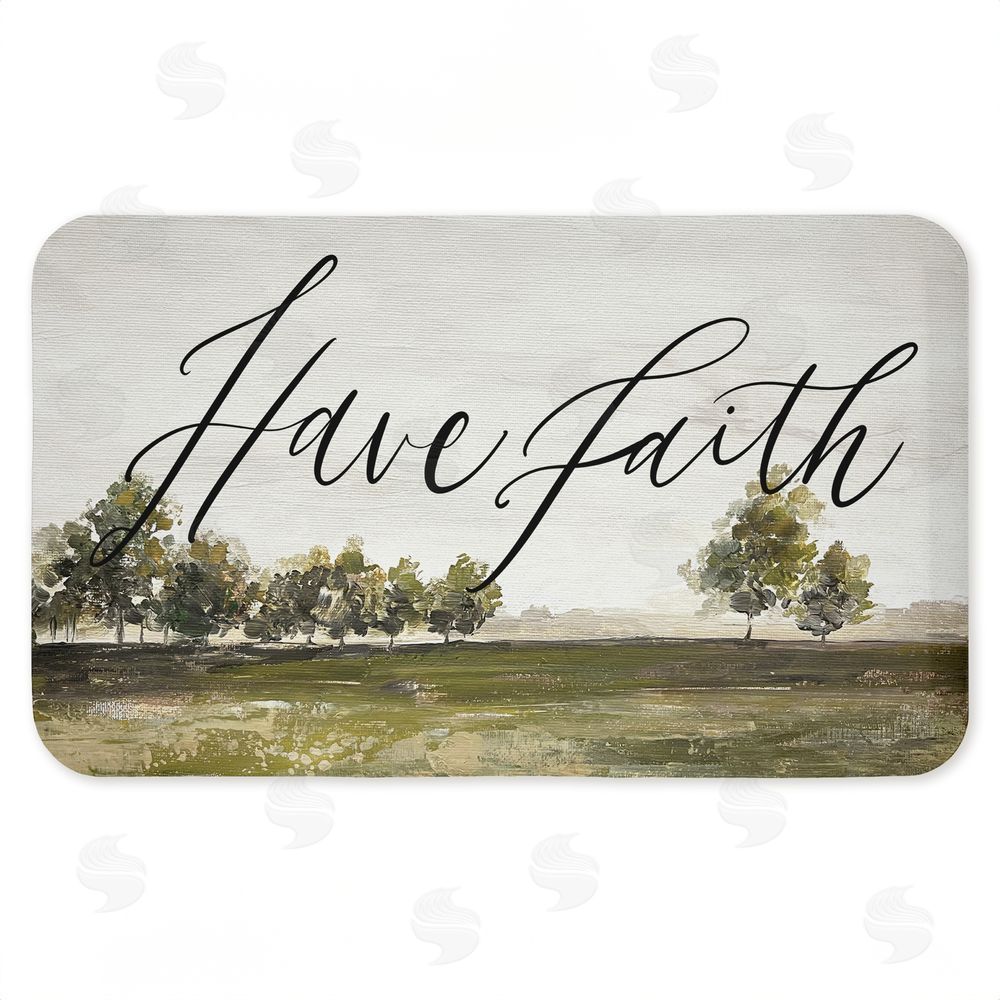 Caverly Smith Have Faith Country Landscape Kitchen Floor Mat