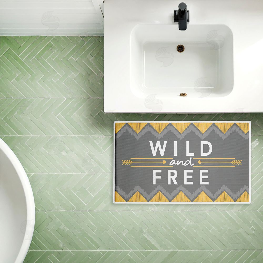 Alison Tauber Desert Boho Wild & Free Plush Bathroom Floor Mat
